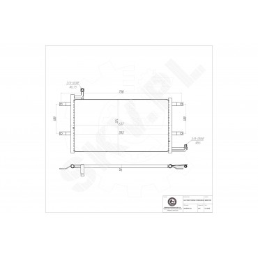 Condenseur de Climatisation Pour VW Passat 3A0820413 3A0820413A