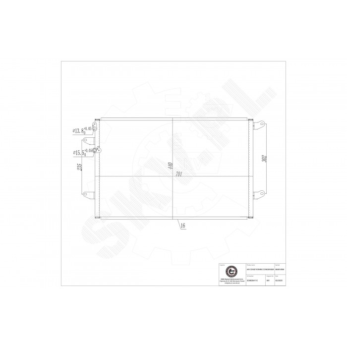 Condenseur de Climatisation Pour VW Phaeton 3D0820411C 3D0820411E 3D0820411G