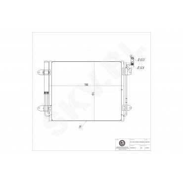 Condenseur de Climatisation Pour VW Tiguan 5N0820411C 5N0820411D 5N0820411E