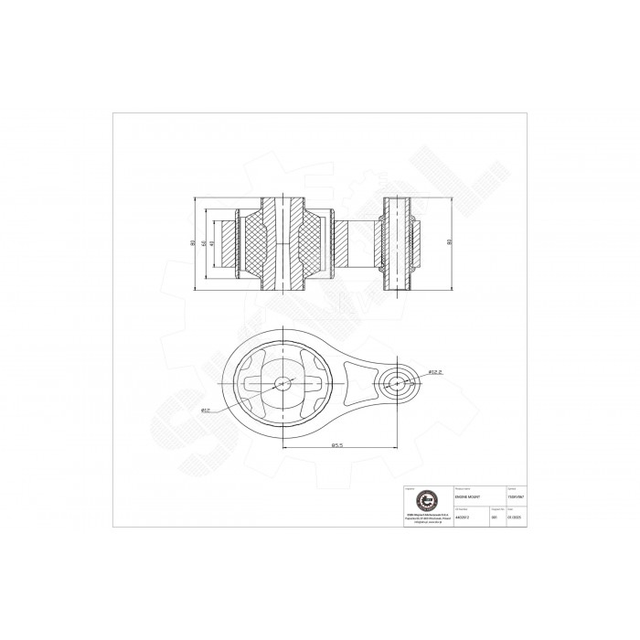 Support Moteur Arrière Pour Renault Master II Opel Movano 8200027176 04402612