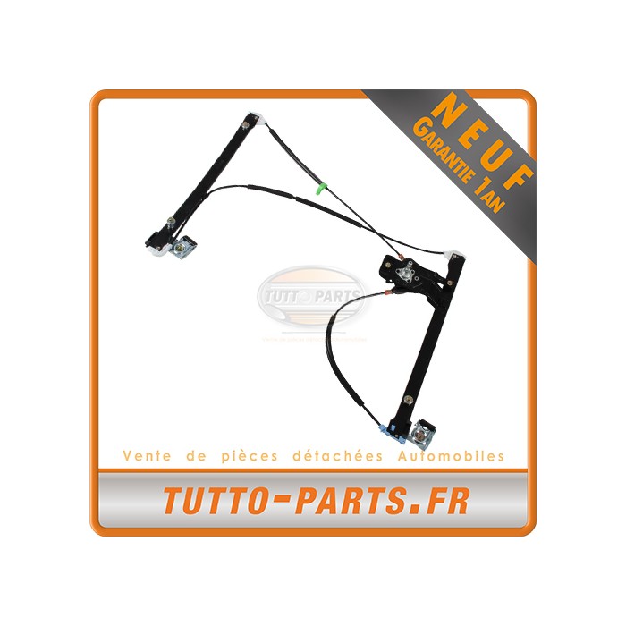 Mécanisme Lève Vitre Manuel Avant Gauche VW Polo - 1994 à 1999 - 3 Portes