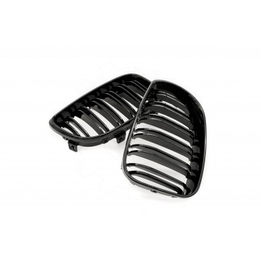 2 Grilles de Radiateur Pour BMW Série 1 E81 E87 51712150366 51712150367