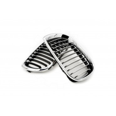 2 Grilles de Radiateur Pour BMW Série 3 E46 51137030545 51137042961