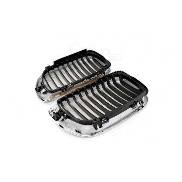 2 Grilles de Radiateur Pour BMW Série 3 E46 51137030545 51137042961