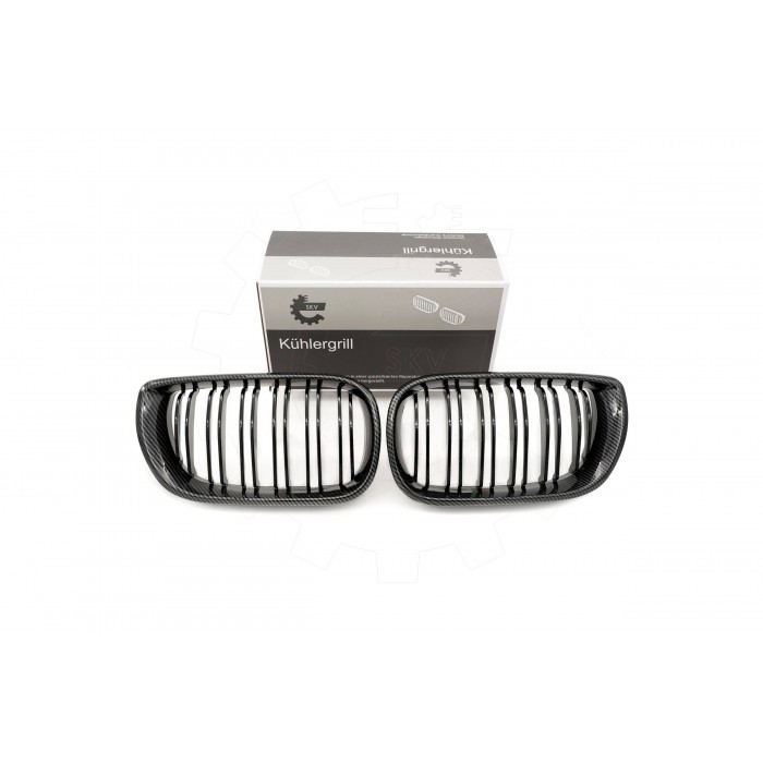 2 Grilles de Radiateur Pour BMW Série 3 E46 51137030545 51137042961