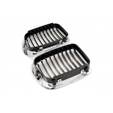 2 Grilles de Radiateur Pour BMW Série 3 E46 51138208490