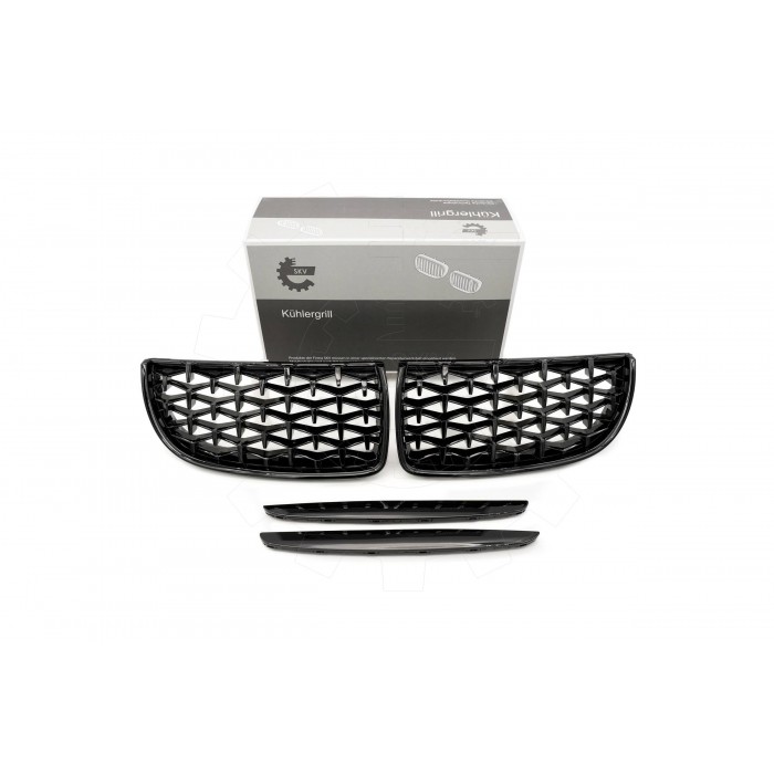 2 Grilles de Radiateur Pour BMW Série 3 E90 E91 51137117241 51137117242