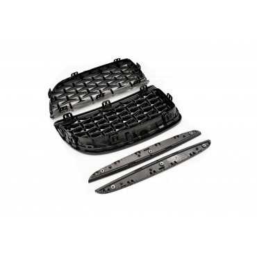 2 Grilles de Radiateur Pour BMW Série 3 E90 E91 51137117241 51137117242