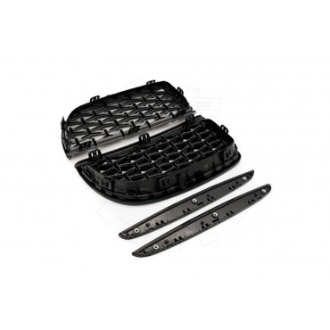 2 Grilles de Radiateur Pour BMW Série 3 E90 E91 51137117241 51137117242