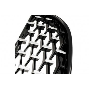 2 Grilles de Radiateur Pour BMW Série 3 E90 E91 51137117241 51137117242