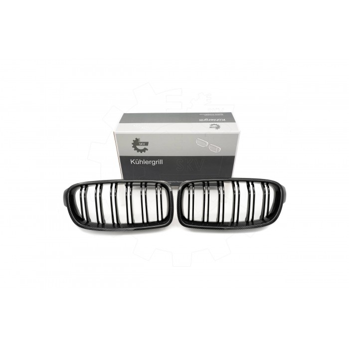 2 Grilles de Radiateur Pour BMW Série 3 F30, F80 F31 51137255411
