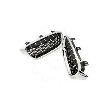2 Grilles de Radiateur Pour BMW Série 3 F30, F80 F31 51137255411