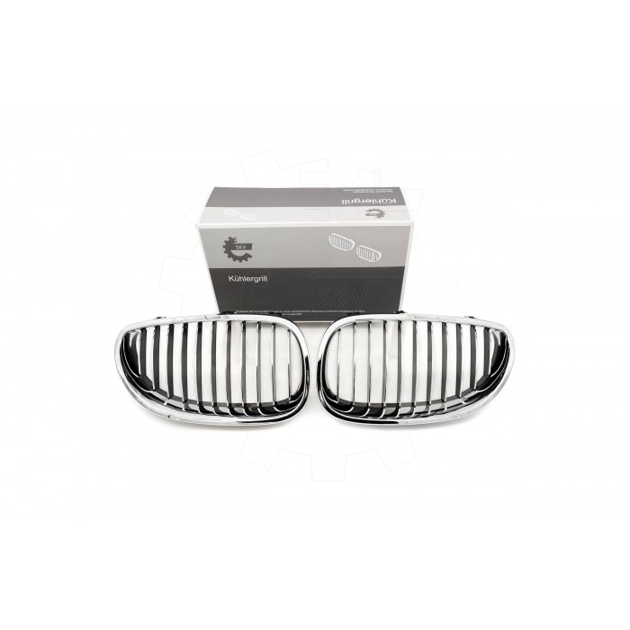 2 Grilles de Radiateur Pour BMW Série 5 E60 E61 51137027061 51137027062