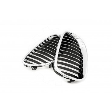 2 Grilles de Radiateur Pour BMW Série 5 E60 E61 51137027061 51137027062