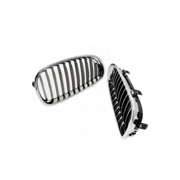 2 Grilles de Radiateur Pour BMW Série 5 E60 E61 51137027061 51137027062