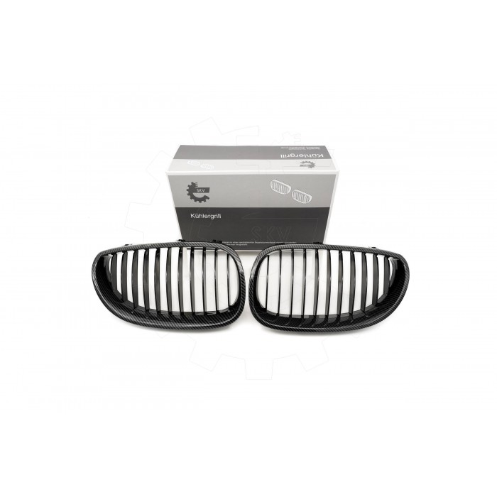 2 Grilles de Radiateur Pour BMW Série 5 E60 E61 51137027061 51137027062