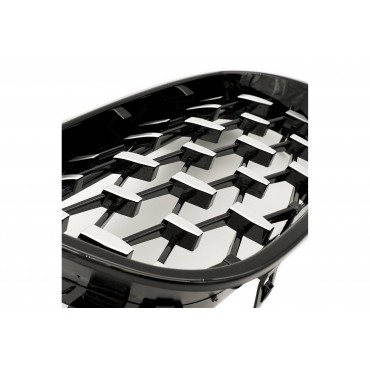 2 Grilles de Radiateur Pour BMW Série 5 E60 E61 51137027061 51137027062