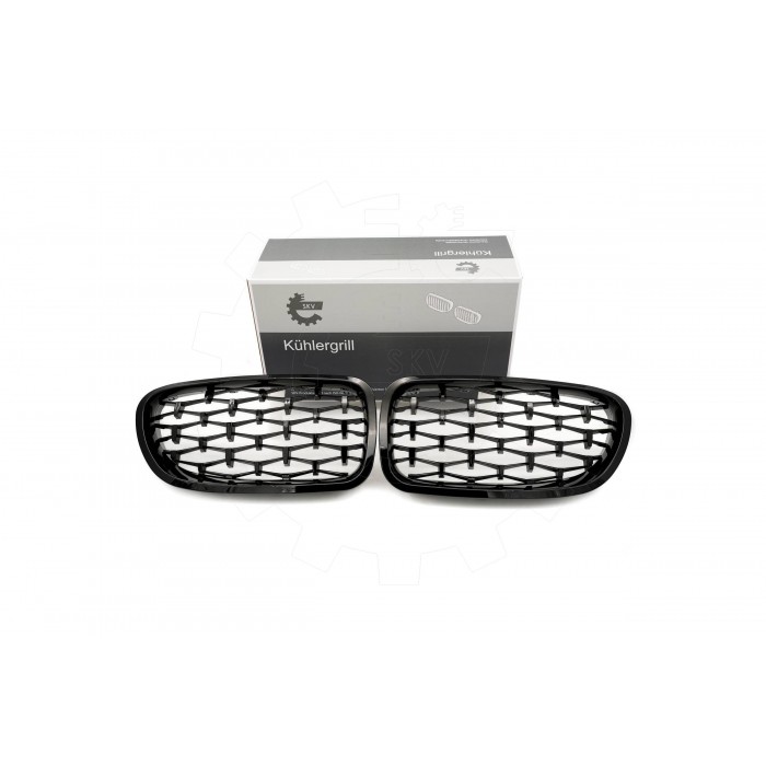 2 Grilles de Radiateur Pour BMW Série 5 F10 F11 51137261356