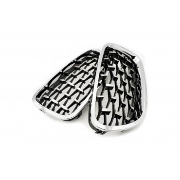 2 Grilles de Radiateur Pour BMW Série 5 F10 F11 51137261356