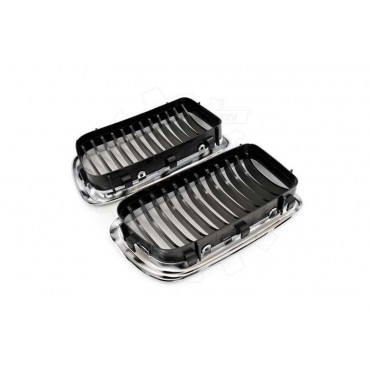 2 Grilles de Radiateur Pour BMW Série 7 E38 51138125811