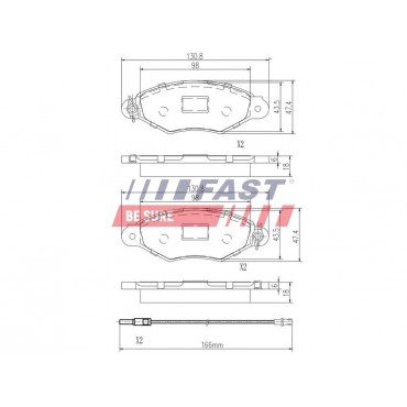 Kit Plaquette de Frein Avant Pour Renault Kangoo Thalia I Citroën Xsara
