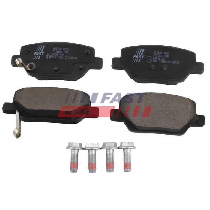 Kit Plaquette de Frein Arrière Pour Fiat 124 Tipo 77367717