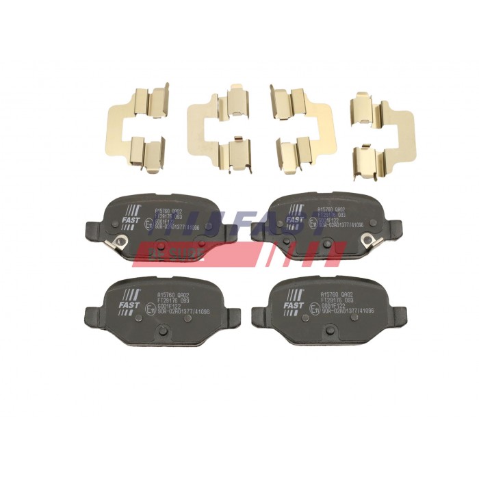Kit Plaquette de Frein Arrière Pour Fiat Panda 77366388 77366453 77367514