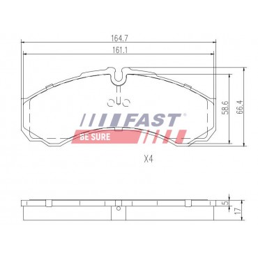 Kit Plaquette de Frein Avant Pour Iveco Daily II III IV 2994086 2995631 2995693
