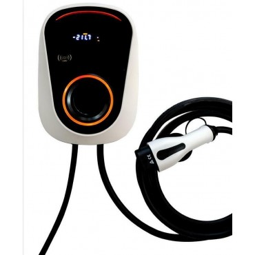 Wallbox Borne de Recharge Cable intégré 32A 7KWH MONOPHASE TYPE 2 IEC62196-2