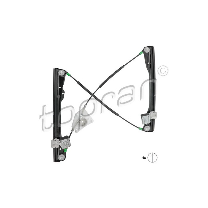 Mécanisme Lève Vitre Avant Gauche Pour Seat Cordoba Ibiza III 6L4837461