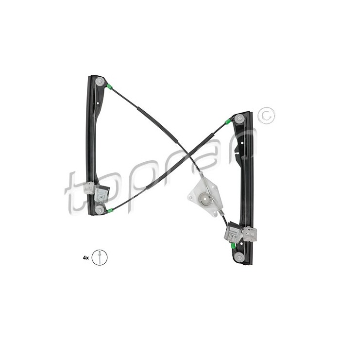 Mécanisme Lève Vitre Avant Droit Pour Seat Cordoba Ibiza III 6L4837462