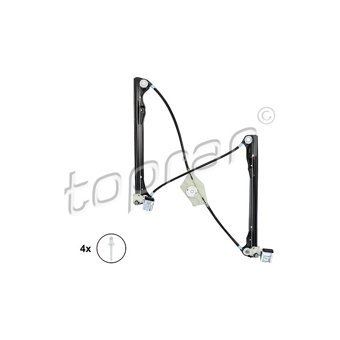Mécanisme Lève Vitre Avant Droit Pour Seat Leon Toledo II 1M0837462