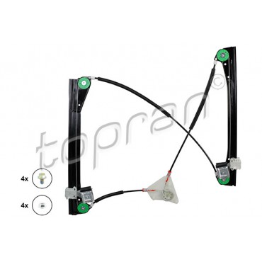 Mécanisme Lève Vitre Avant Gauche Pour VW Polo 6Q3837461A 6Q3837461E