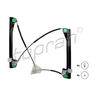 Mécanisme Lève Vitre Avant Droit Pour VW Polo 6Q3837462A 6Q3837462E 6Q3837462G