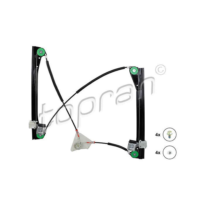 Mécanisme Lève Vitre Avant Droit Pour VW Polo 6Q3837462A 6Q3837462E 6Q3837462G