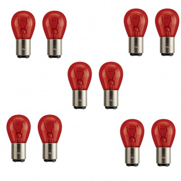 X10 Ampoule Pr21/5w 12v Baw15d Pour Ford Grand C-max Focus II PR215W