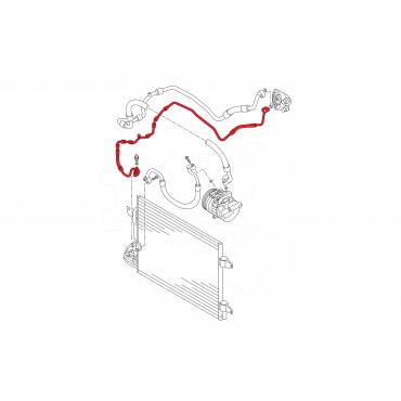 Tuyau de Clim Pour VW EOS Audi Seat Altea Leon Toledo III Skoda 1K0820741AT