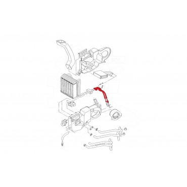 Tuyau de Clim Pour VW Seat Ford 3M2H19A834BB 1254264 7M3820744D 7M3820744G