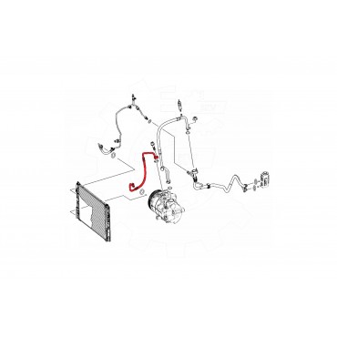 Tuyau de Clim Pour Mercedes-Benz CLA Classe A B GLA 2468303515 A2468303515