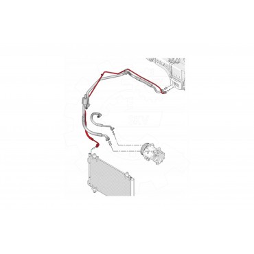 Tuyau de Clim Pour Peugeot 207 9655448480