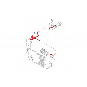 Tuyau de Clim Pour VW Bora Golf IV Seat Leon Toledo II