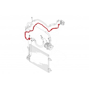 Tuyau de Clim Pour VW Caddy III Touran 1T0820741AL 1T0820741AP 1T0820741G