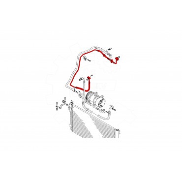 Tuyau de Clim Pour VW California T5 Camper Multivan V Transporter 7H1820741S