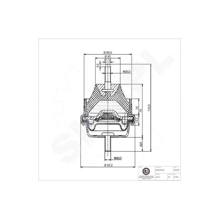 Support Moteur Droit Pour Peugeot 206 406 Partner Citroën Berlingo Xsara