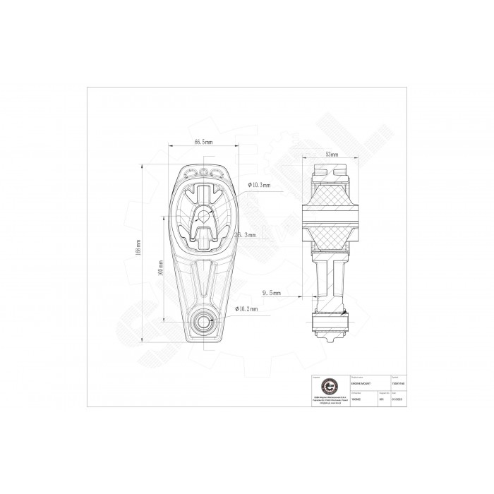 Support Moteur Arrière Pour Peugeot 207 Opel Citroën DS 180682 01806A6 1806A6