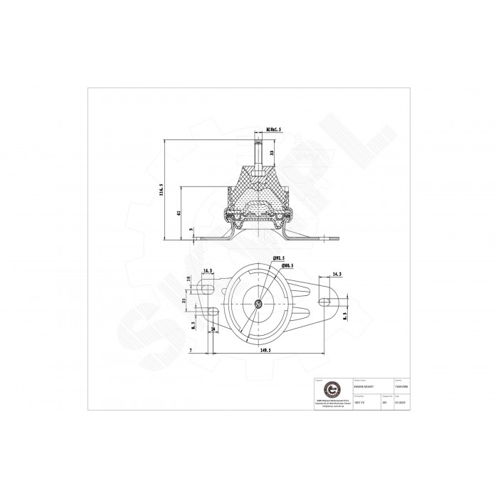 Support Moteur Droit Pour Peugeot 407 508 Expert Citroën C5 Jumpy