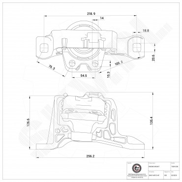 Support Moteur Avant Droit Pour Ford Focus C-Max II 3M516F012AH 3M516F012AJ