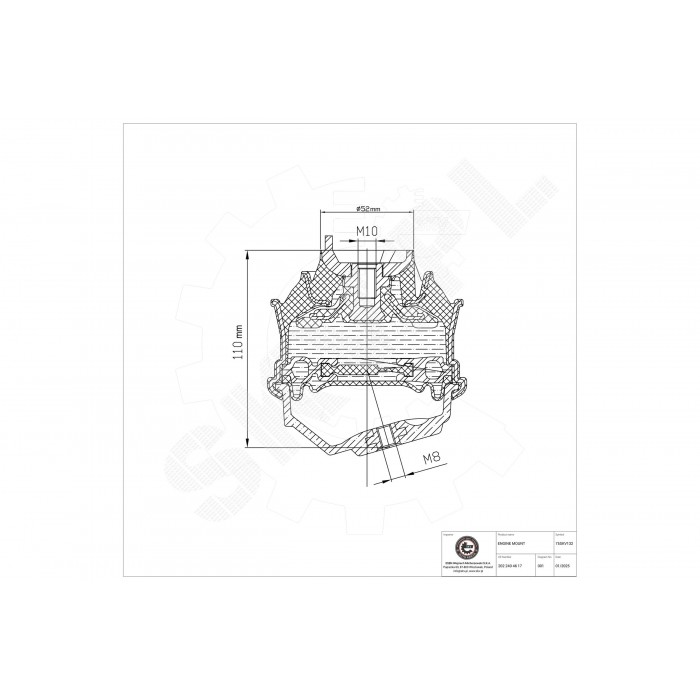 Support Moteur Avant Droit Pour Mercedes-Benz Classe C CLC T-Model E A2022402717