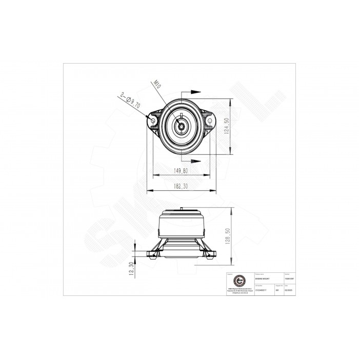 Support Moteur Avant Gauche Pour Mercedes-Benz Classe E T-Model CLS 2122403217