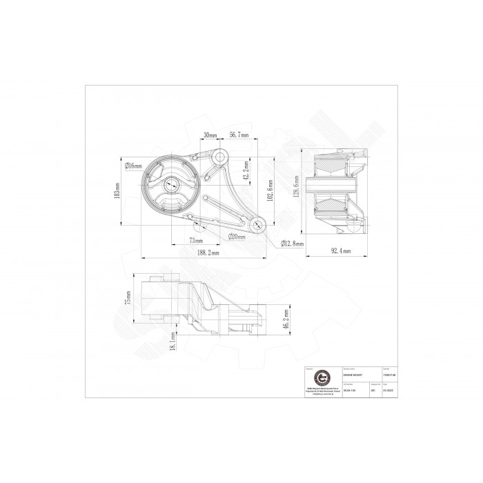Support Moteur Avant Pour Opel Astra H Meriva B Zafira Vauxhall Astra MK V (H)